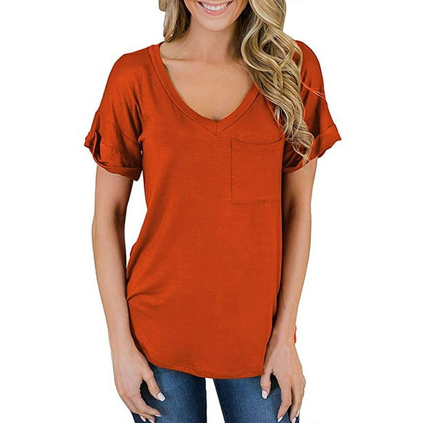 Women Casual Plus Size Lace Irregular Short Sleeve V-Neck T-shirt Tops Blouse US 